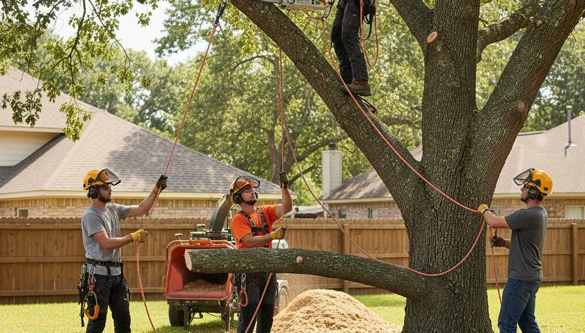 Controlled residential tree removal work used to define a written estimate scope